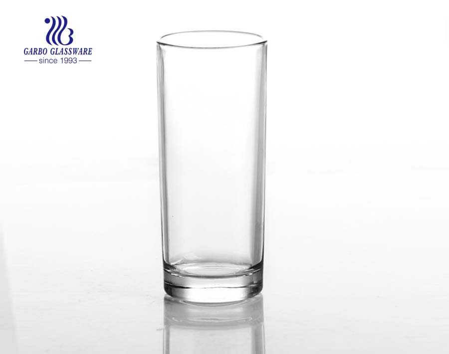 7oz clear high ball water glass cup 