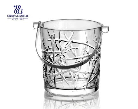 1000ml Fancy cut glass champagne bucket price 