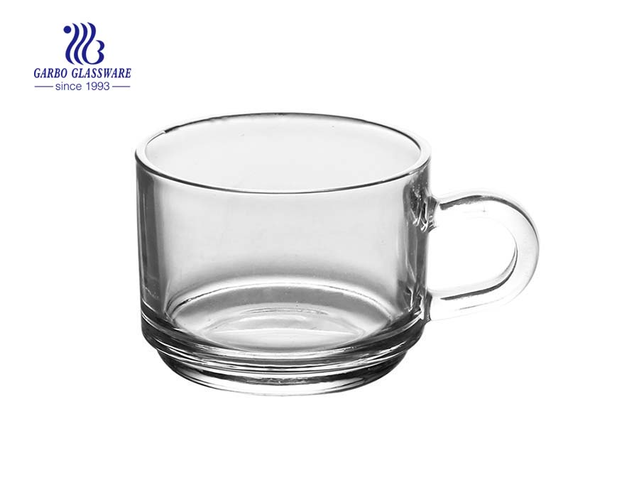 mayorista de cristal clásico de alta calidad de la taza de café