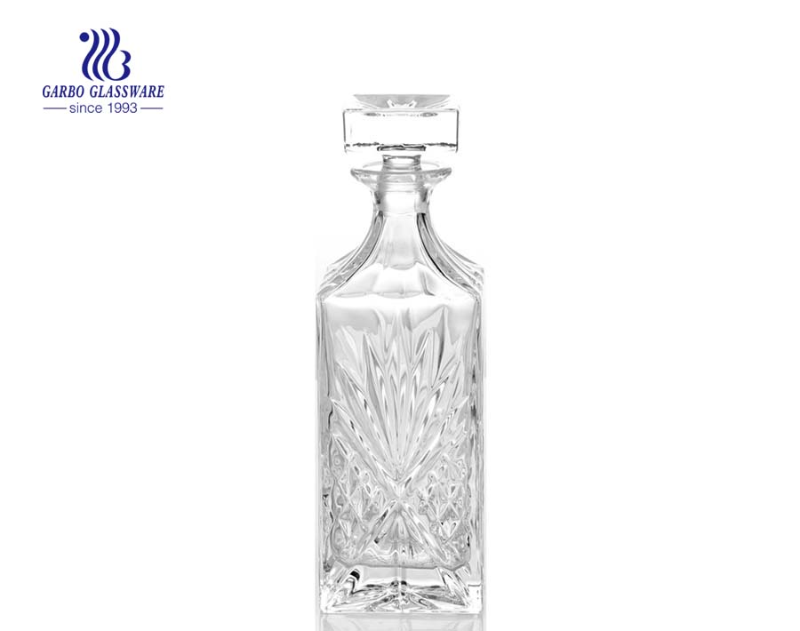 850ml clear whiskey glassware decanters