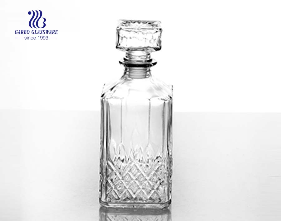 850ml clear whiskey glassware decanters