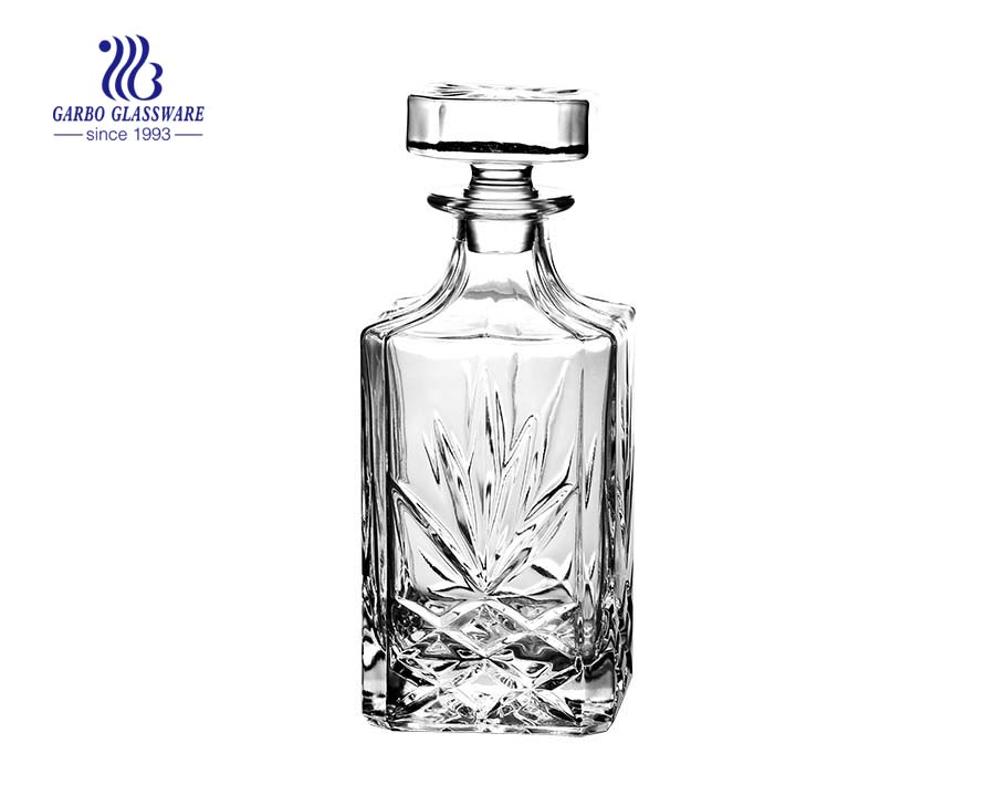 850ml clear whiskey glassware decanters