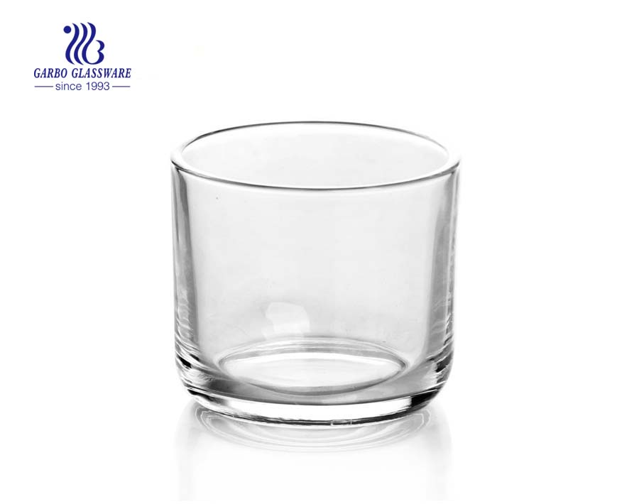 classic clear round glass candle holders bulk