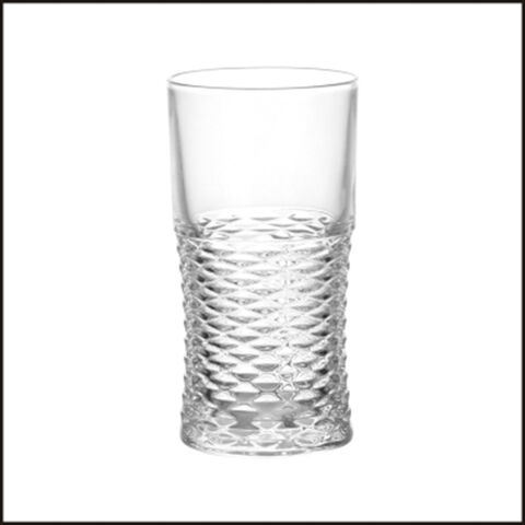 Vasos de whisky de cerveza de vidrio de base larga de 9 oz para beber vino