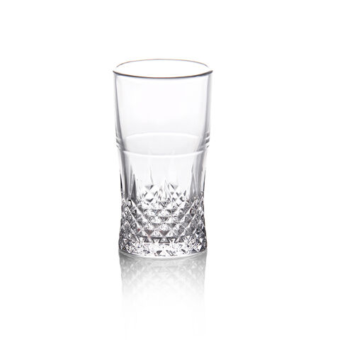 Vasos de whisky de cerveza de vidrio de base larga de 9 oz para beber vino