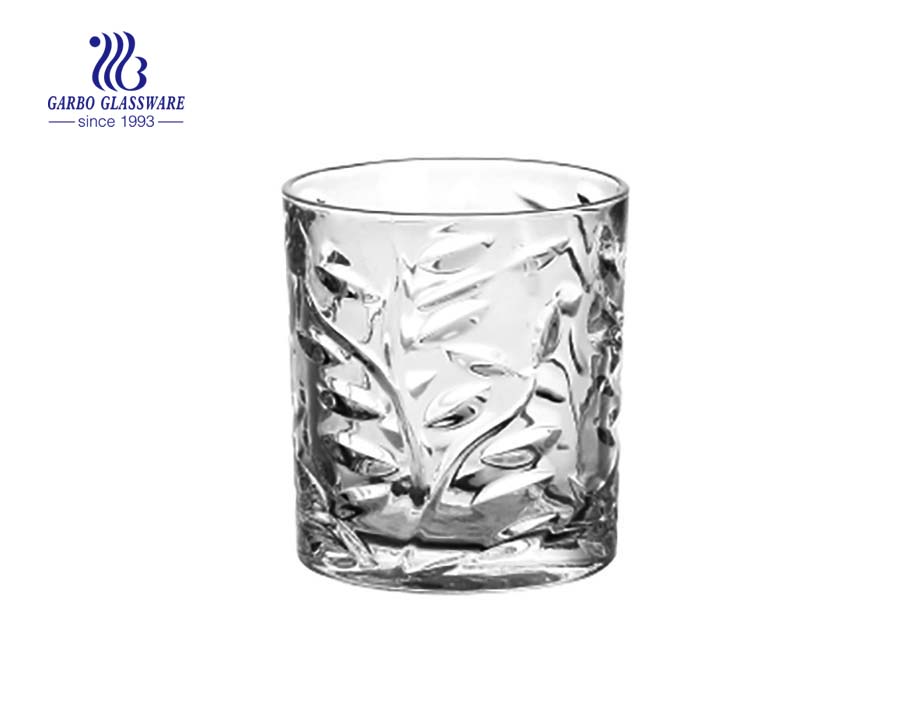 8oz glass whisky cups for wine drinking with factory price