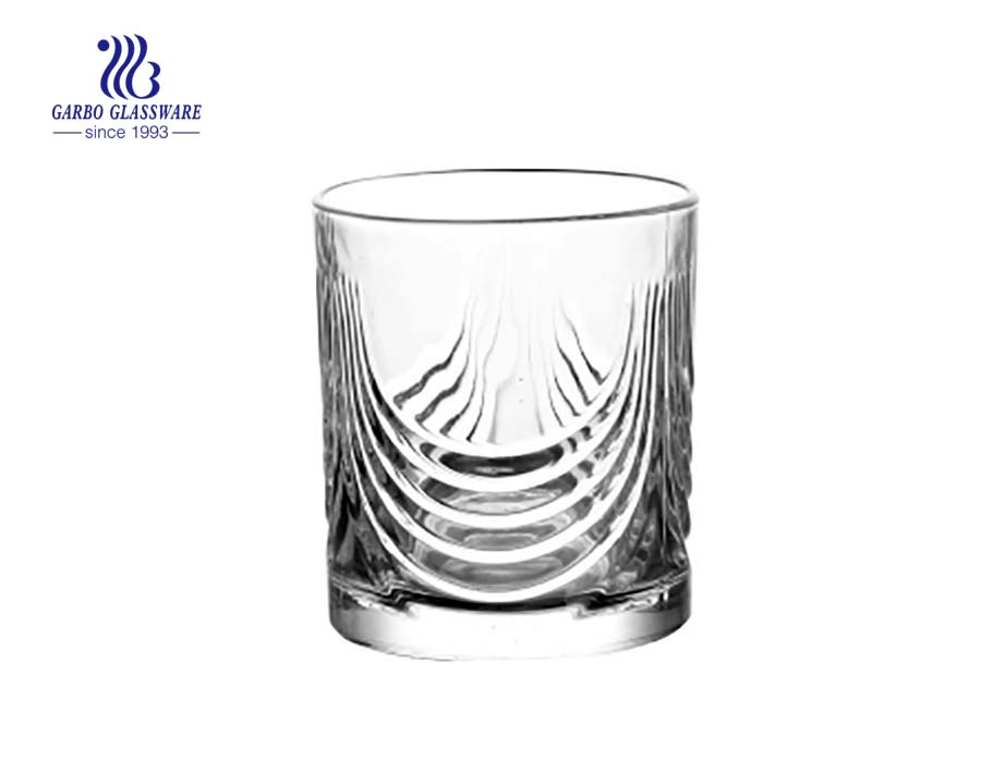 Vasos de whisky de vidrio de 8 oz para beber vino con precio de fábrica