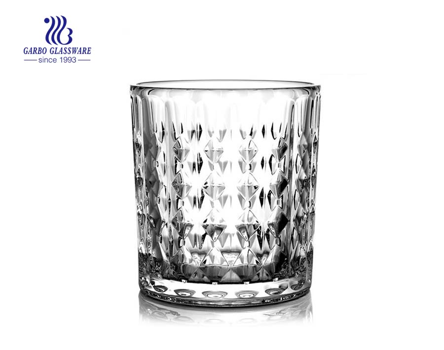 Vasos de whisky de vidrio de 8 oz para beber vino con precio de fábrica