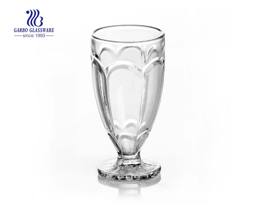 5 أوقية كأس بالرصاص الزجاجي مع الجذعية لحفل الزفاف باستخدام
