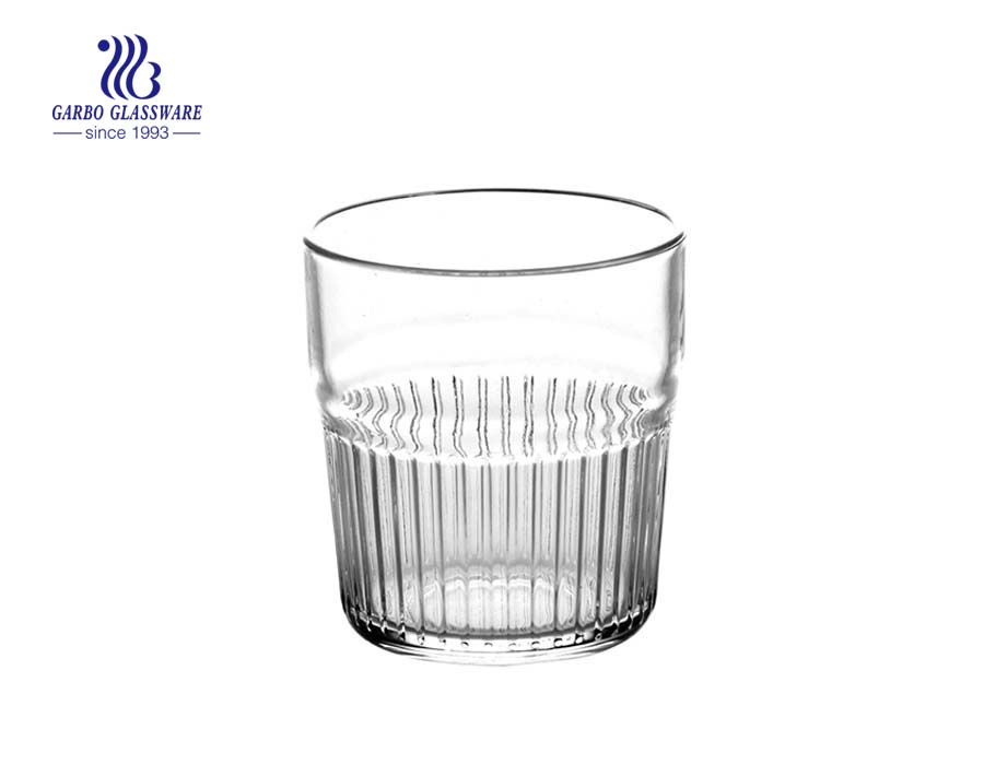 Fournisseur de verrerie de porcelaine de tasse de verre d'eau de forme d'oeuf 16oz
