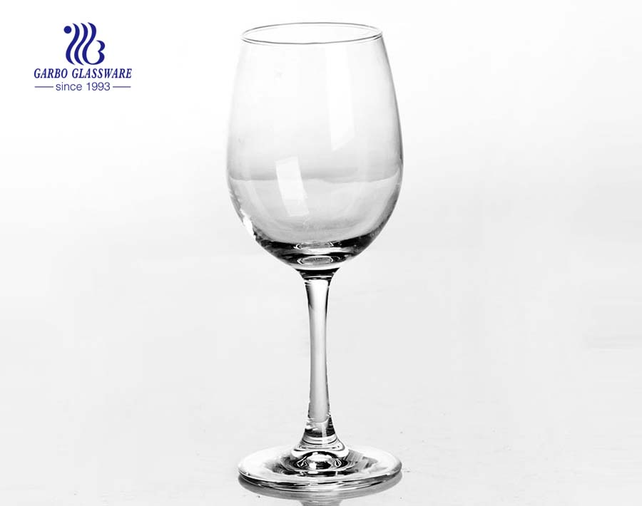 clear China extra long stem wine glasses