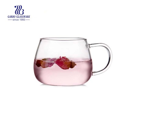 6 Unzen Pyrex Glasschale neues Design Glas Teetasse mit Griff