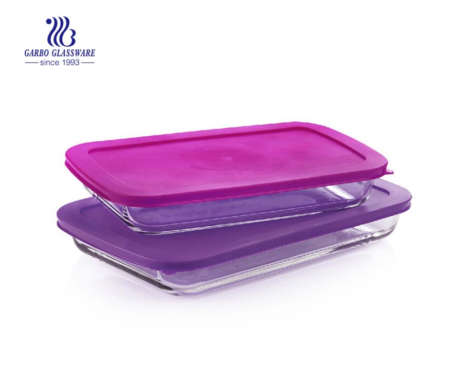 Heat resistant 2L baking glass dish