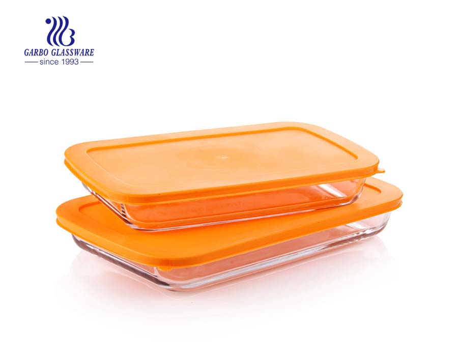 Heat resistant 2L baking glass dish