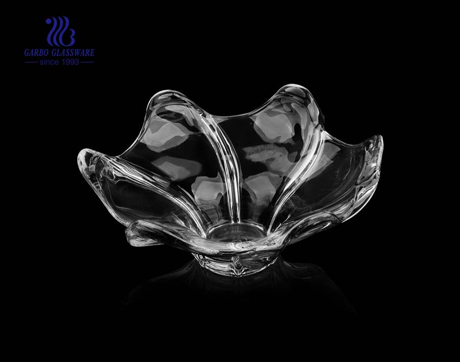 11'' Elegant Glass Fruit Bowl for wedding decoration