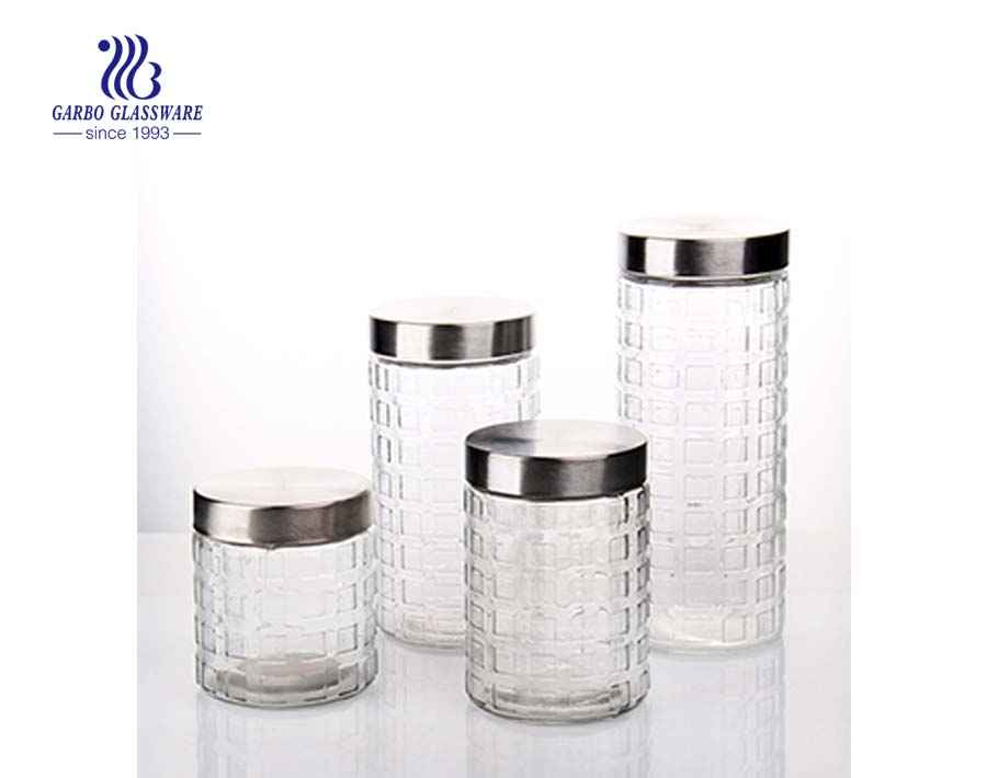 glass storage set with the coating