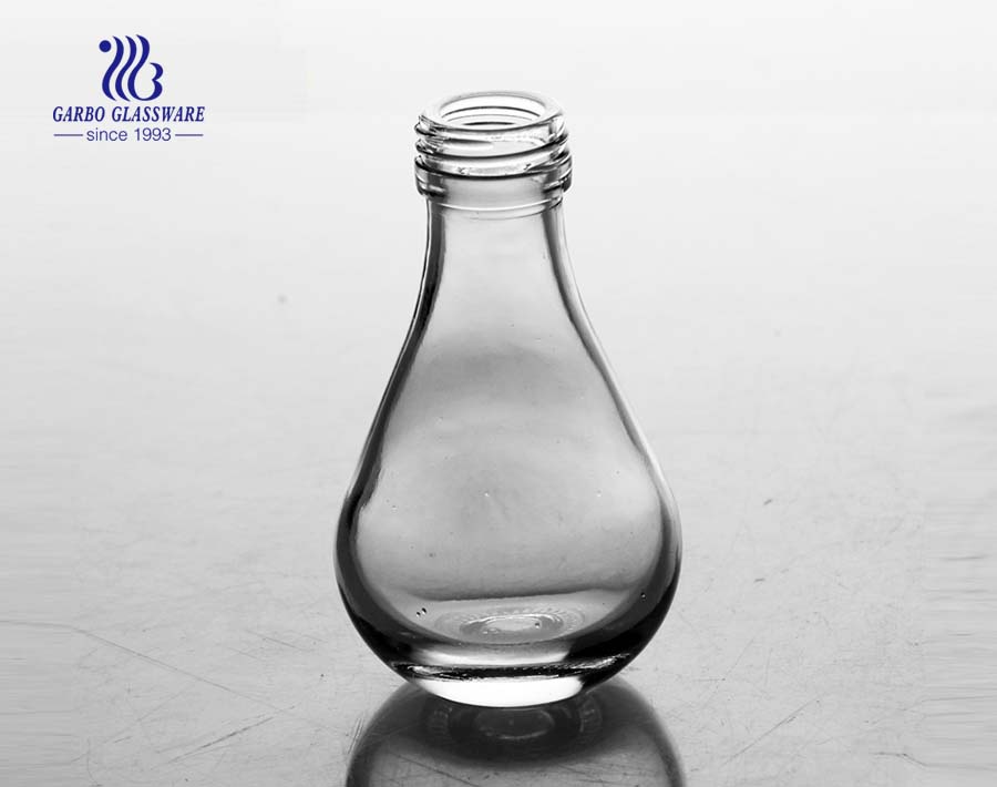 120ml  Machine made lamp bulb shape glass bottle