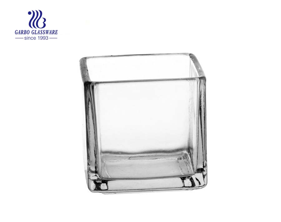 Square Glass Candle Holders