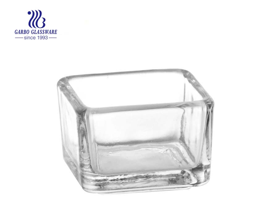 Square Glass Candle Holders