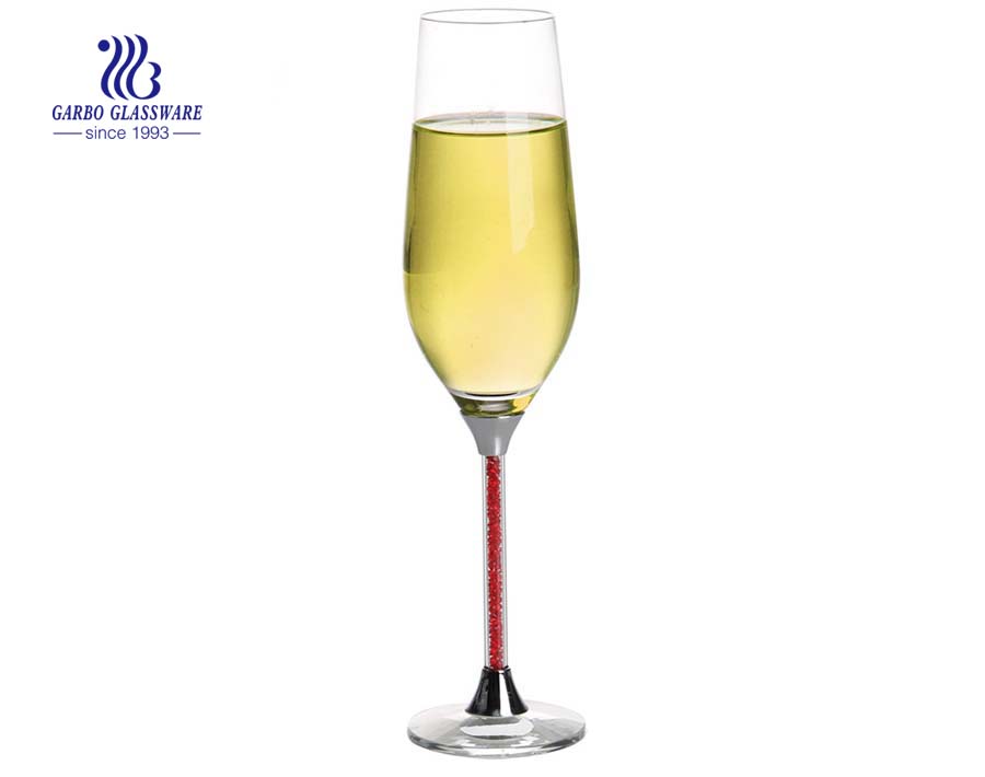 الصين هدية الزفاف المعادن الجذعية كأس النبيذ الزجاج