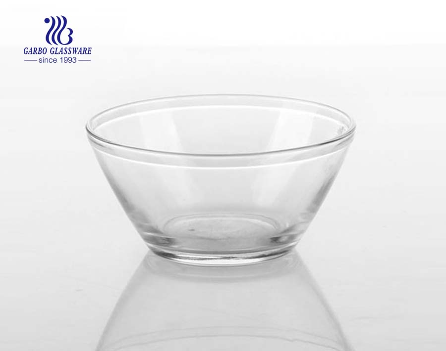 V-Form Glas Salatschüssel Küchengeschirr