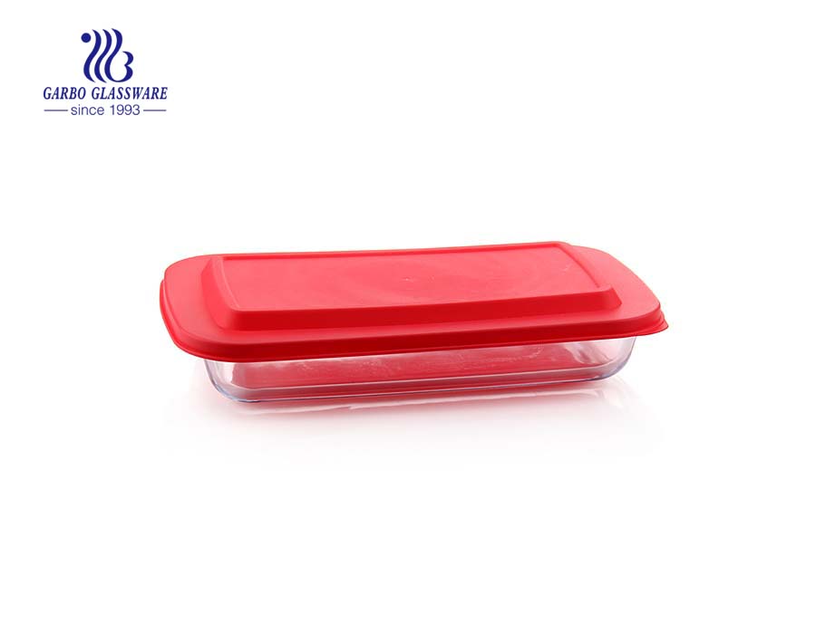 2.2L Baking glass dish with ear for oven safe 