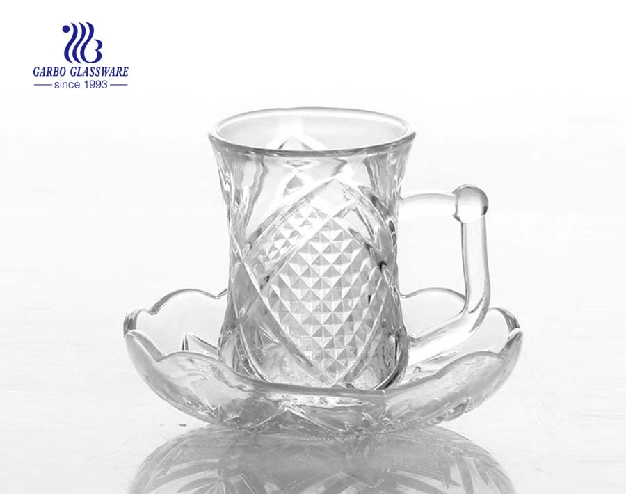 Wholesale High Quality Glass Set Coffee Cup with Saucer Tea Coffee Set -  China Tea Cup and Drinking Glasses price