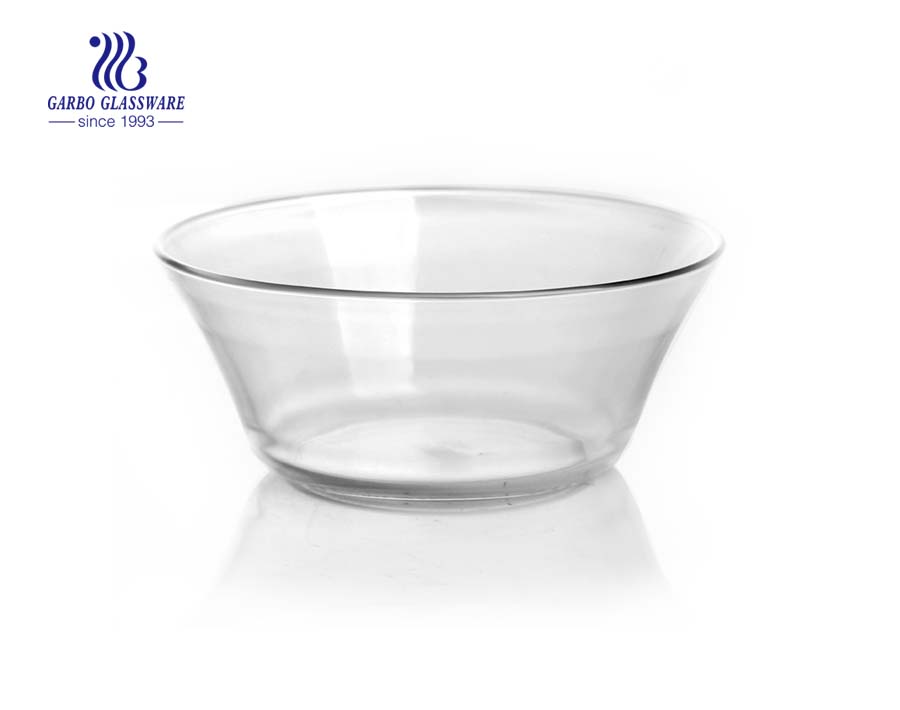 5 inch small hot sell design glass cake bowl 