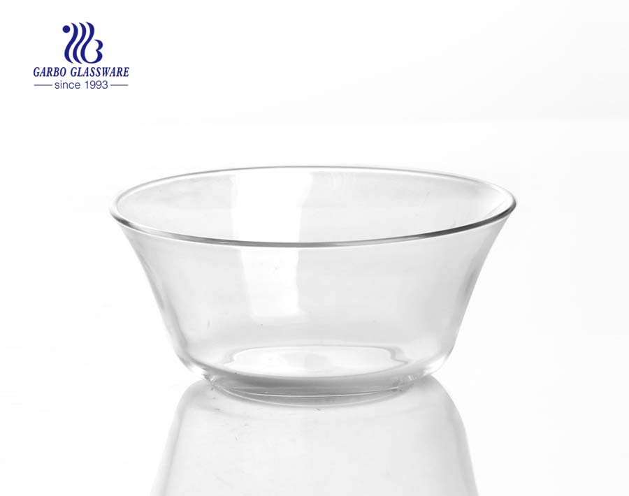 5 inch small hot sell design glass cake bowl 