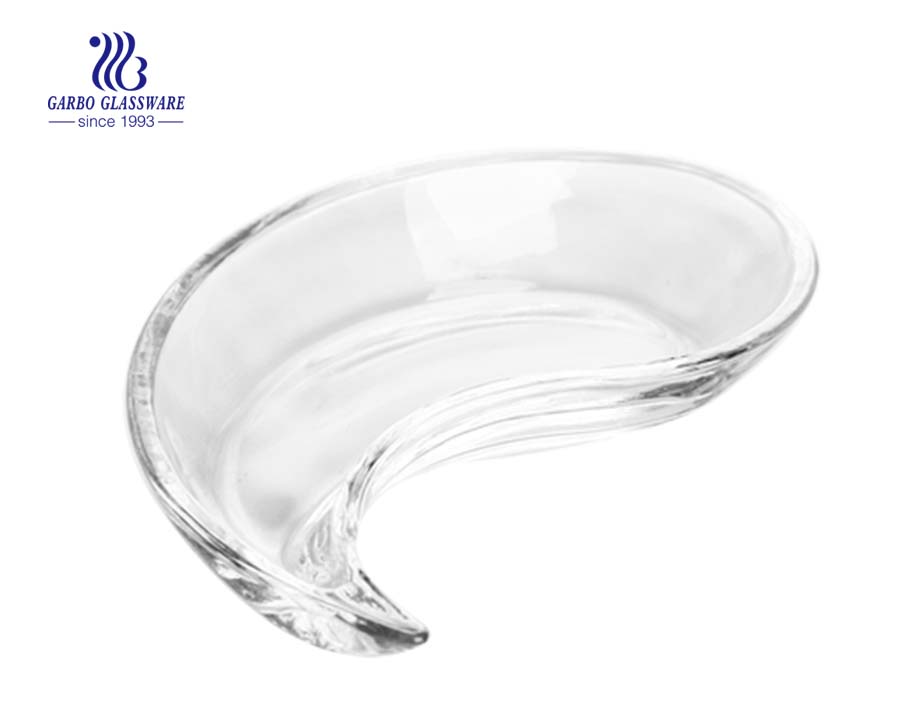 7.2 inch round glass cake plate 