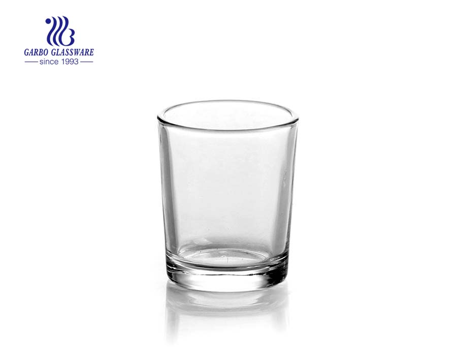 1oz Clear shot glas with thick foot for wine drinking 