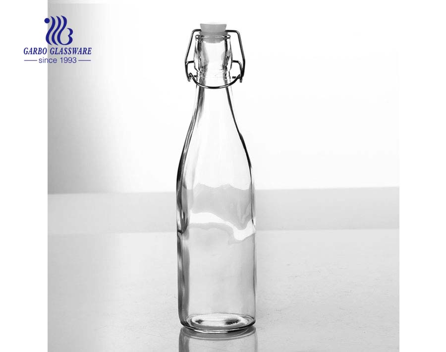  400ml Machine made spray color glass bottle 