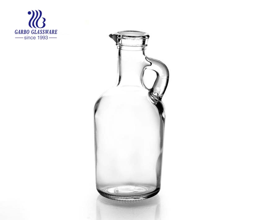 175ml Machine made clear glass oil bottle