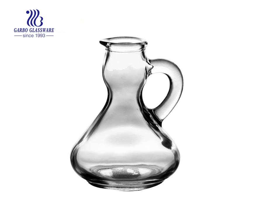 175ml Machine made clear glass oil bottle