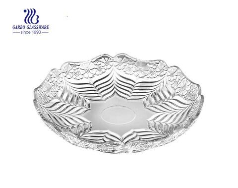 Glass Plate for serving fruit in KTV and restaurant