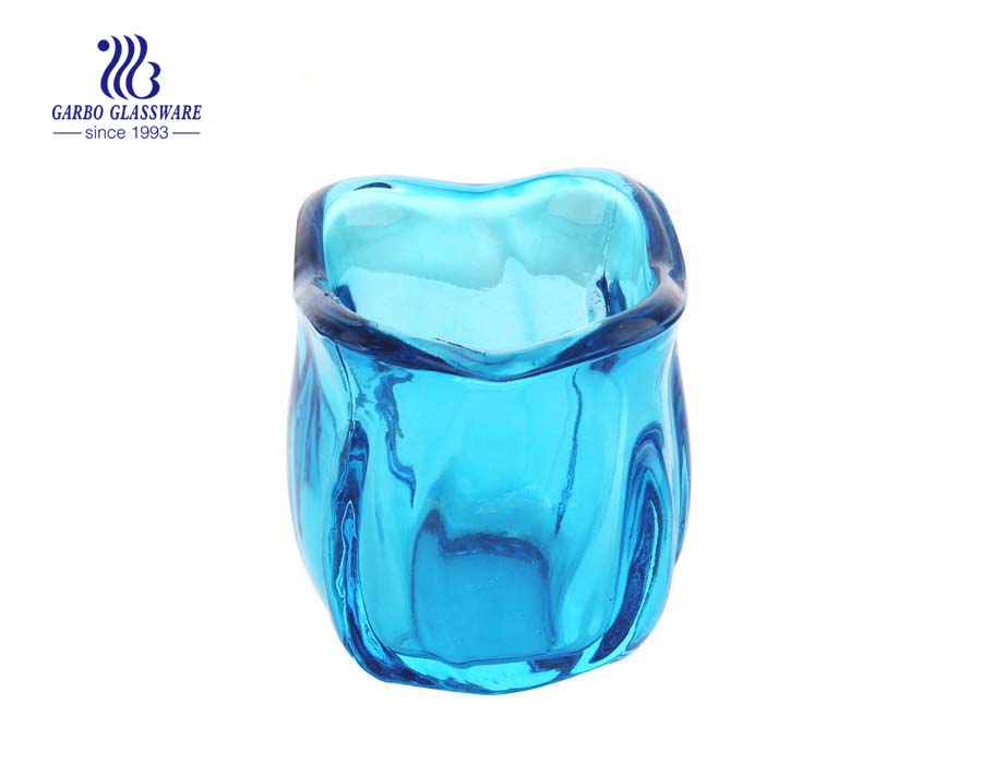 coloured glass candle holders for sale Manufacturer China