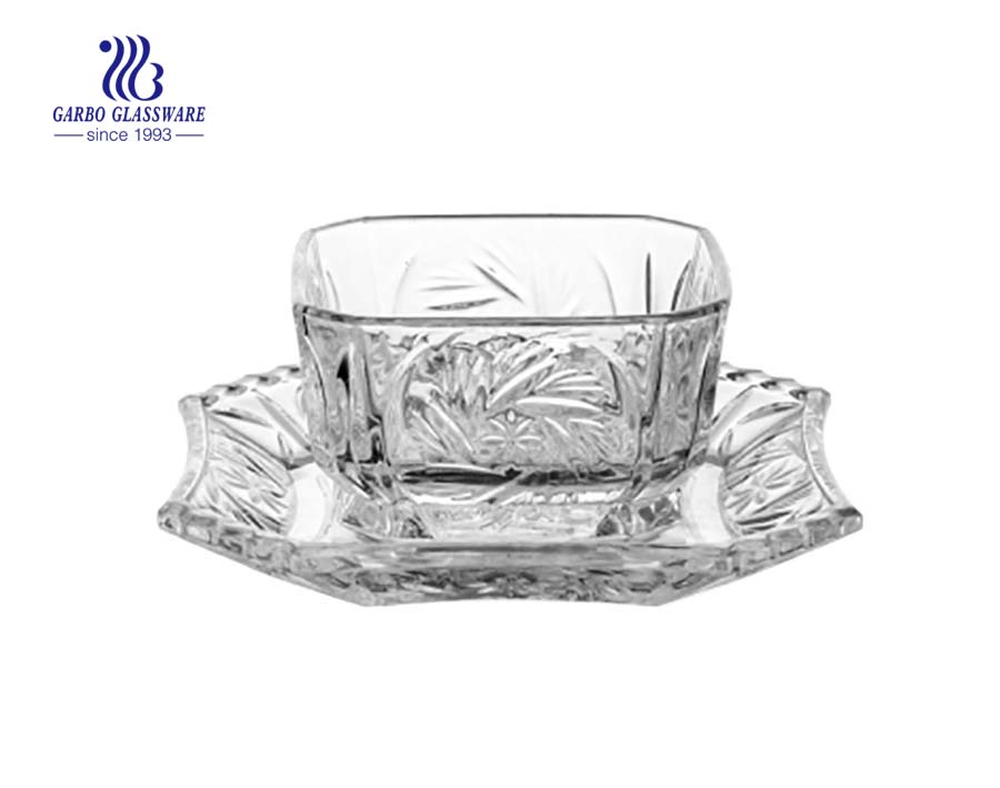 4 inch modern clear glass sweet bowls for food