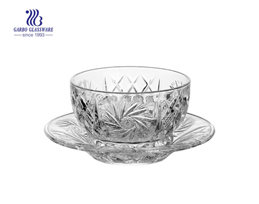 4 inch modern clear glass sweet bowls for food