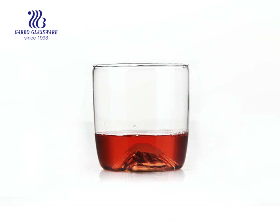 Taza de té de vidrio pyrex de pared simple resistente al calor de 600 ml