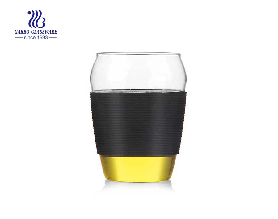 600ml Heat resistant single wall pyrex glass tea cup 