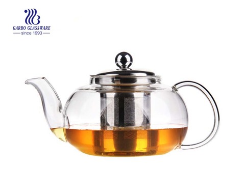 30oz Borosilicate glass teaware heat resistant glass teapot