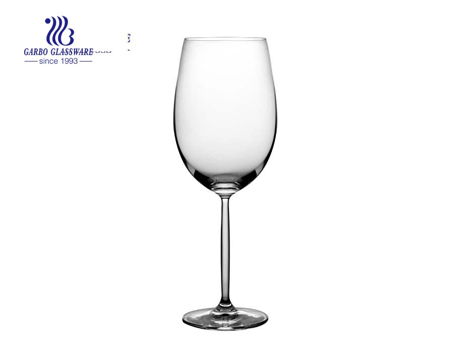 410ml glass goblet with stem good quality