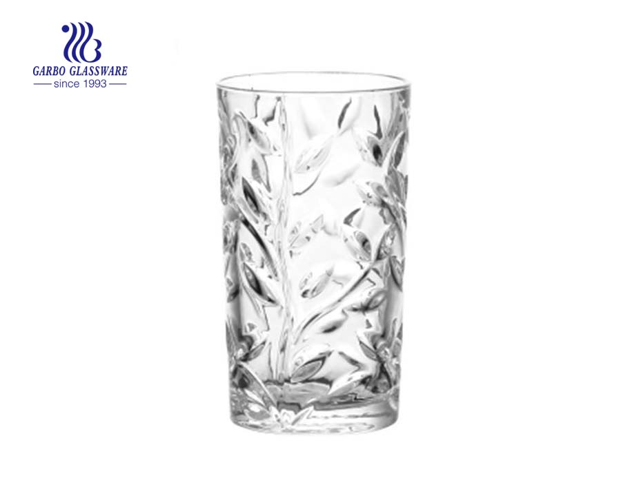 250ml Long tumbler glass whisky juice engraved cups