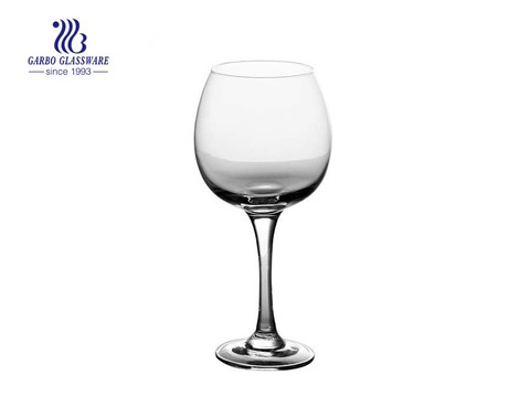 China stock big capacity glass stemware supplier 