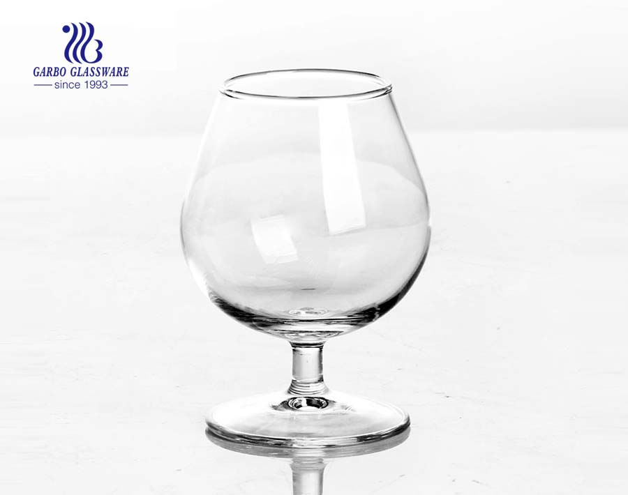 China stock big capacity glass stemware supplier 