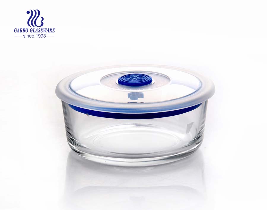 China manufacture square glass food container with sealed lid