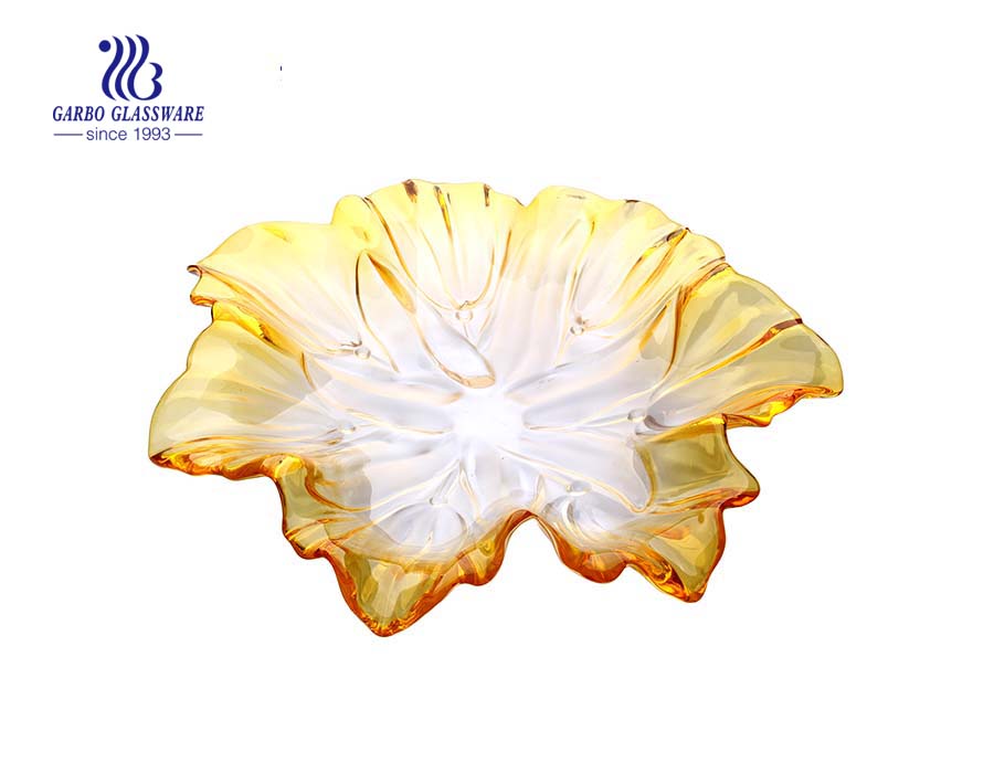 Tô trái cây thủy tinh 12 '' với thiết kế chấm phun