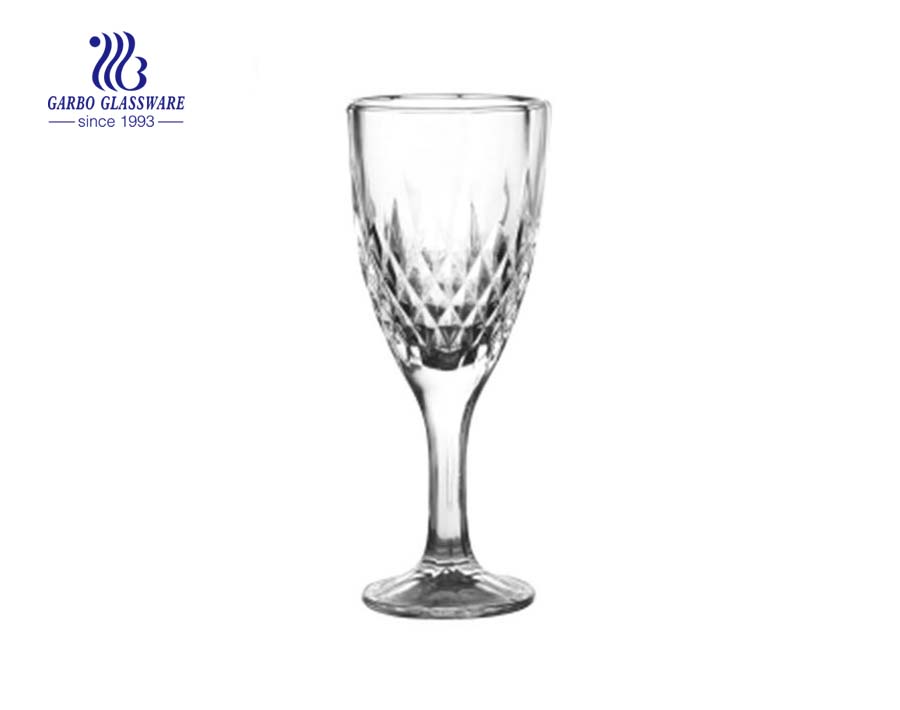 wine glass goblet with footed for juice drinking