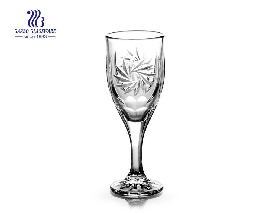 wine glass goblet with footed for juice drinking