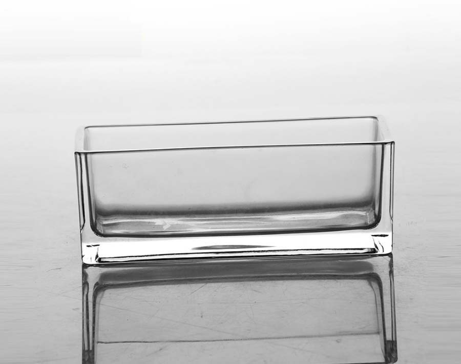 large square glass candle holders